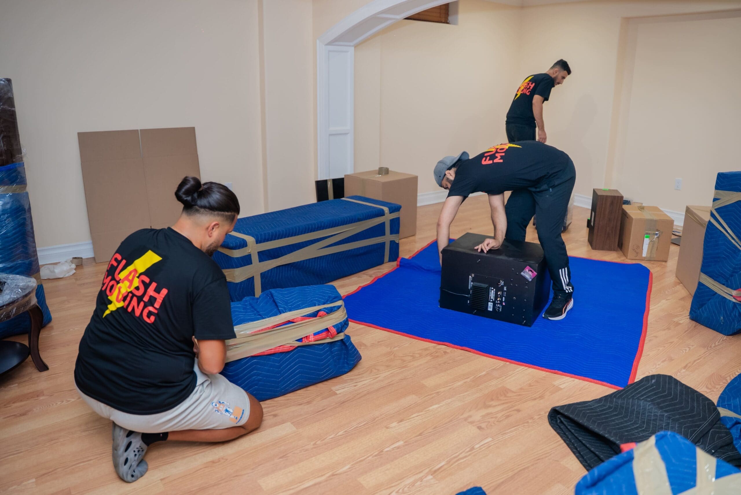 Flash Moving team loading a truck in the Greater Toronto Area